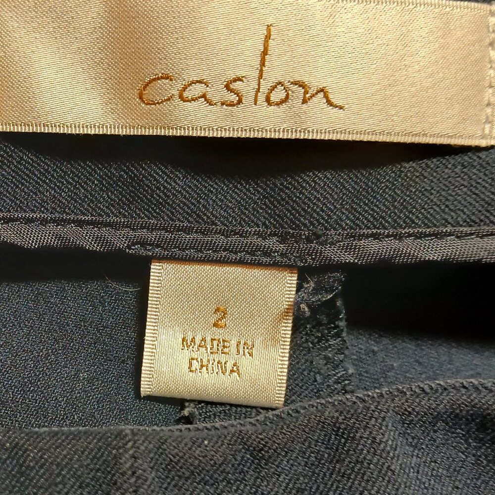 CASLON Dark Blue Wide Leg Dress Trousers Size 2 - Picture 8 of 9